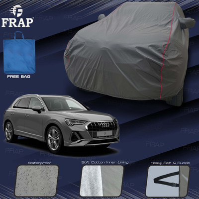 Frap Car Cover For Audi Q3 (With Mirror Pockets)(Grey, Red)