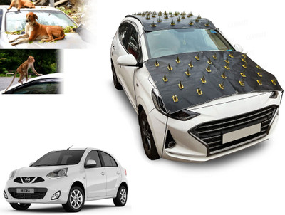 AUTO PEARL Car Cover For Nissan Micra (Without Mirror Pockets)(Black)