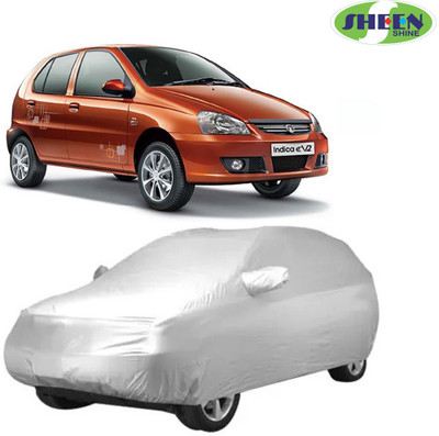Sheen Car Cover For Tata Indica eV2 (Without Mirror Pockets)(Silver)