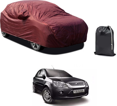 GOSHIV-car and bike accessories Car Cover For Ford Fiesta Classic (With Mirror Pockets)(Maroon)