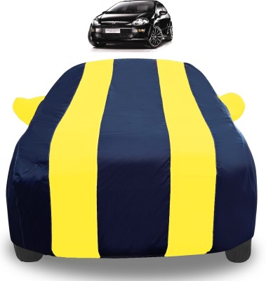 Auto Hub Car Cover For Fiat Punto Evo (With Mirror Pockets)(Yellow)
