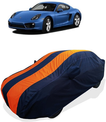 Coxtor Car Cover For Porsche Cayman S Tiptronic (With Mirror Pockets)(Orange)