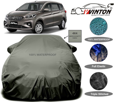 V VINTON Car Cover For Maruti Suzuki Ertiga (With Mirror Pockets)(Green)