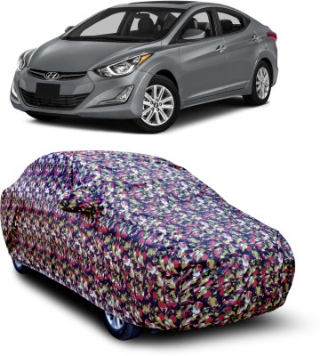 zawr Car Cover For Hyundai Elantra (With Mirror Pockets)(Multicolor)