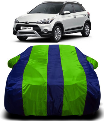 AXLOZ Car Cover For Hyundai i20 Active (With Mirror Pockets)(Multicolor)