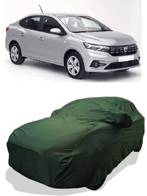 Coxtor Car Cover For Renault Logan (With Mirror Pockets)(Green)