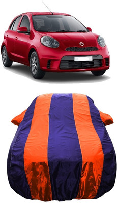 Wegather Car Cover For Nissan Micra Active XL ICC WT20 SE (With Mirror Pockets)(Orange)