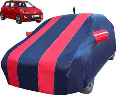Auto Hub Car Cover For Hyundai Grand i10 (With Mirror Pockets)(Red)
