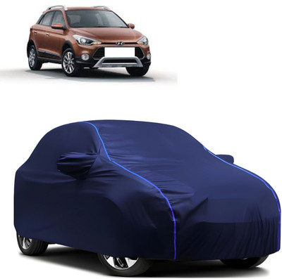 Autohaux Car Cover For Hyundai i20 Sportz (With Mirror Pockets)(Blue)