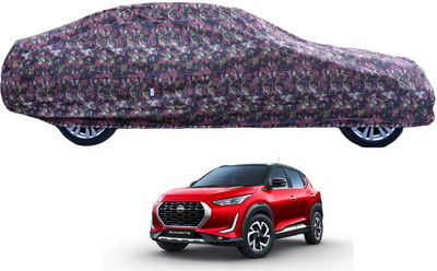 MOCKHE Car Cover For Nissan Magnite (With Mirror Pockets)(Green)