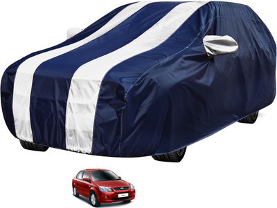 Auto Hub Car Cover For Ford Ikon (Without Mirror Pockets)(Black, White)