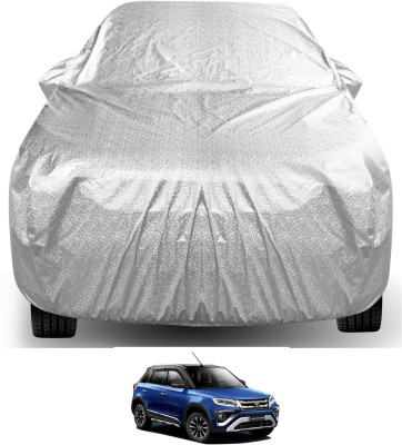 Auto Hub Car Cover For Toyota Cruiser (With Mirror Pockets)(Silver)