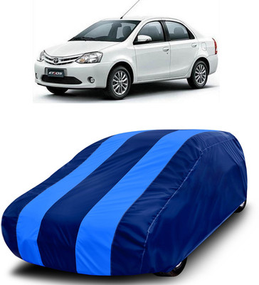 MoTRoX Car Cover For Toyota Etios (Without Mirror Pockets)(Blue, Blue)