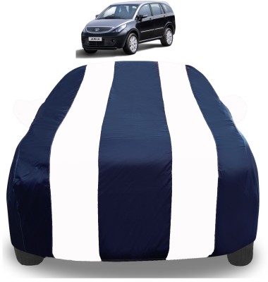 Auto Hub Car Cover For Tata Aria (With Mirror Pockets)(White)