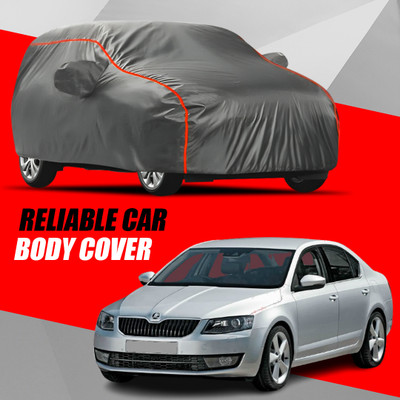 R Rayvin Star Car Cover For Skoda Octavia (With Mirror Pockets)(Multicolor)