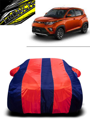 FRONCH Car Cover For Mahindra KUV100 NXT D75 K4 Plus 5Str Diesel (With Mirror Pockets)(Red, Blue)