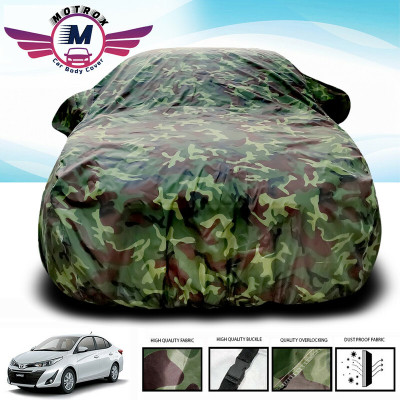 MoTRoX Car Cover For Toyota Yaris (Without Mirror Pockets)(Green)