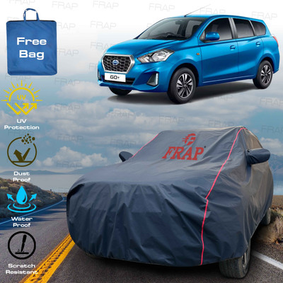 Frap Car Cover For Datsun Go+ (With Mirror Pockets)(Blue, Red)