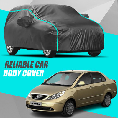 R Rayvin Star Car Cover For Tata Manza (With Mirror Pockets)(Multicolor)