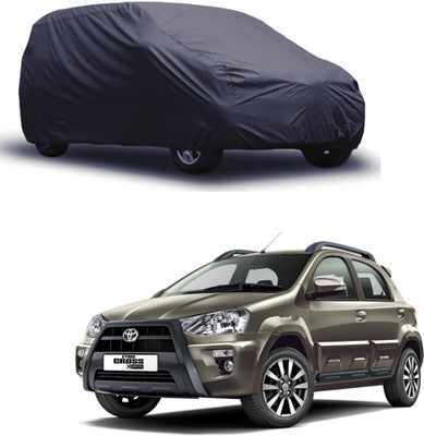 ROYAL AUTO MART Car Cover For Toyota Etios Cross (Without Mirror Pockets)(Grey)