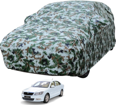 MOCKHE Car Cover For Skoda Laura (With Mirror Pockets)(Multicolor)