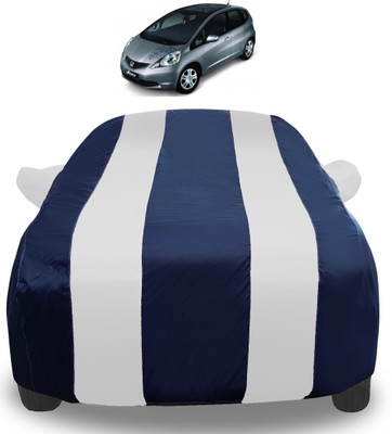 Auto Hub Car Cover For Honda Jazz (With Mirror Pockets)(Silver)