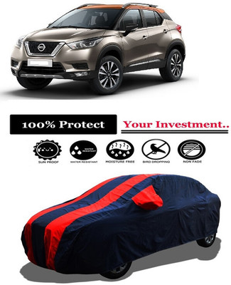 Amexride Car Cover For Nissan Kicks XL 1.5 (With Mirror Pockets)(Red)