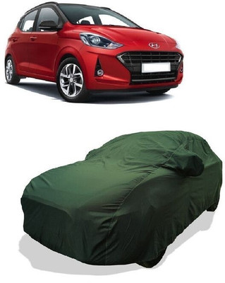 QLAX Car Cover For Maruti Grand i10 Nios Magna Petrol (With Mirror Pockets)(Green)