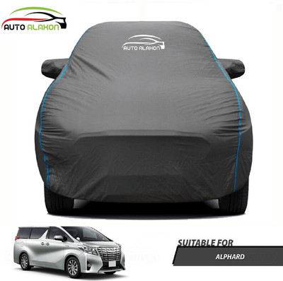 AUTO ALAXON Car Cover For Toyota Alphard (With Mirror Pockets)(Black)