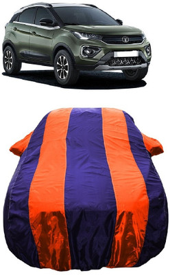 Wegather Car Cover For Tata Nexon (With Mirror Pockets)(Orange)