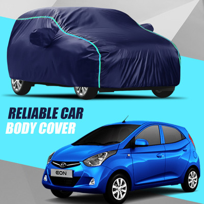 AXLOZ Car Cover For Hyundai Eon (With Mirror Pockets)(Multicolor)