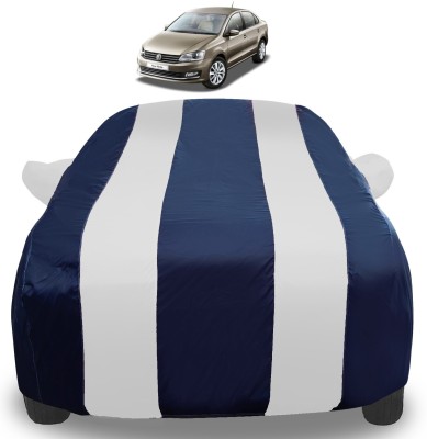 Auto Hub Car Cover For Volkswagen Vento (With Mirror Pockets)(Silver)