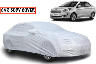AXLOZ Car Cover For Ford Figo Aspire (With Mirror Pockets)(Silver)