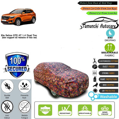 Tamanchi Autocare Car Cover For Kia Seltos GTX AT 1.4 Dual Tone(Multicolor)