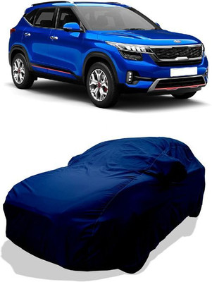 QLAX Car Cover For Maruti Seltos HTK 1.5 (With Mirror Pockets)(Blue)
