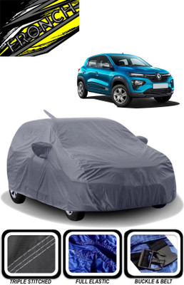 FRONCH Car Cover For Renault Kwid, Kwid 1.0 RXT 02 Anniversary Edition (With Mirror Pockets)(Grey)