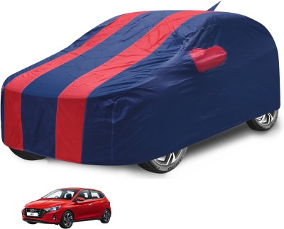 Auto Hub Car Cover For Hyundai i20 (With Mirror Pockets)(Red)