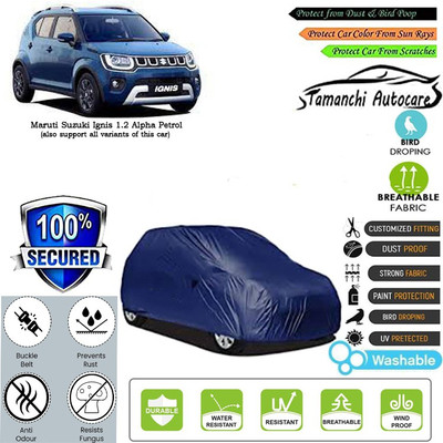 Tamanchi Autocare Car Cover For Maruti Suzuki Ignis 1.2 Alpha Petrol(Blue)