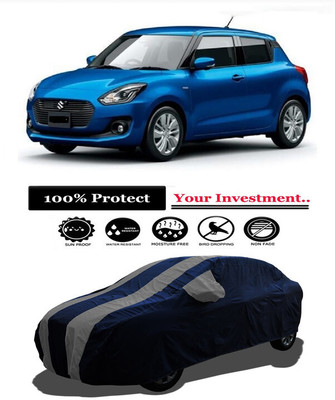 Amexride Car Cover For Maruti Suzuki Swift AMT ZXI Petrol (With Mirror Pockets)(Grey)