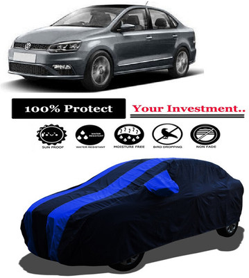 Amexride Car Cover For Volkswagen Vento 1.6 Highline Petrol (With Mirror Pockets)(Multicolor)