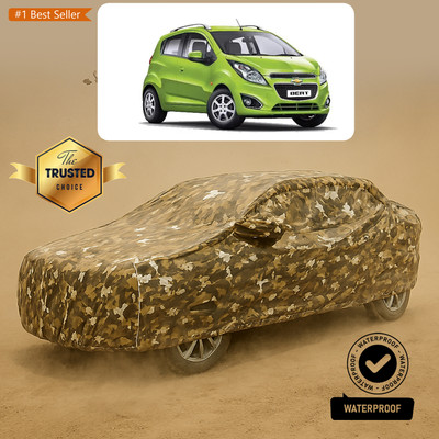 PAGORA Car Cover For Chevrolet Beat (With Mirror Pockets)(Yellow)