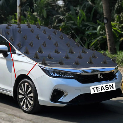 TEASN Car Cover For Mahindra XUV 500 (Without Mirror Pockets)(Grey)