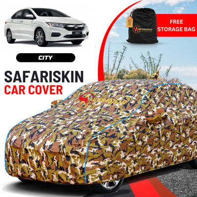 AUTOMOZEXO Car Cover For Honda City (With Mirror Pockets)(Multicolor)