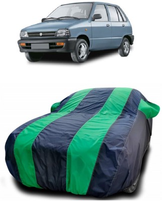 DIGGU Car Cover For Maruti 800 Std. LPG (With Mirror Pockets)(Green, Blue)