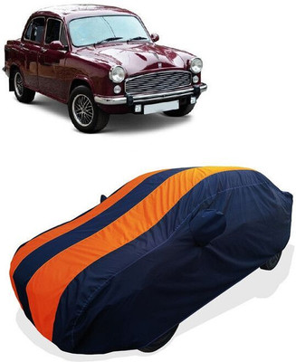 QLAX Car Cover For Maruti Ambassador MPFi (With Mirror Pockets)(Orange)