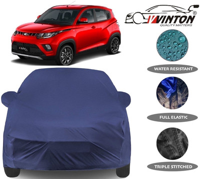 V VINTON Car Cover For Mahindra KUV100 (With Mirror Pockets)(Blue)