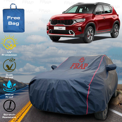 Frap Car Cover For Kia Sonet (With Mirror Pockets)(Blue, Red, For 2020, 2021, 2022, 2023 Models)