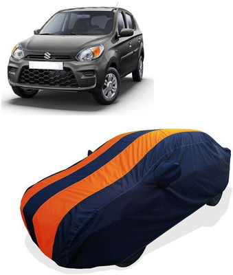 QLAX Car Cover For Maruti 800 (With Mirror Pockets)(Orange)