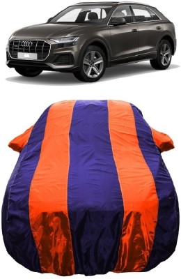 Wegather Car Cover For Audi Q8 55 TFSI Quattro Petrol (With Mirror Pockets)(Orange)