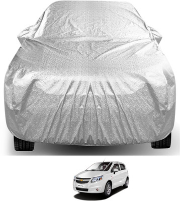 Auto Hub Car Cover For Chevrolet Sail UVA (With Mirror Pockets)(Silver)